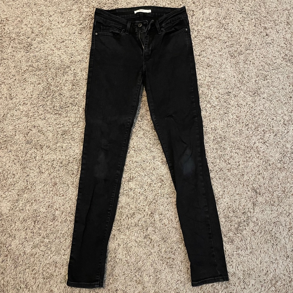 711 SO Skinny Black Jeans